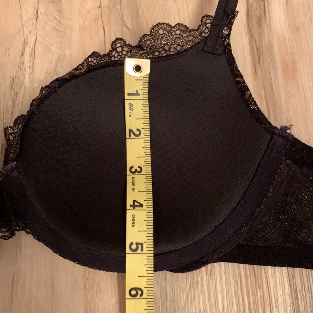 La Senza Beyond Sexy gold/blk lace bra - Picture 14 of 15